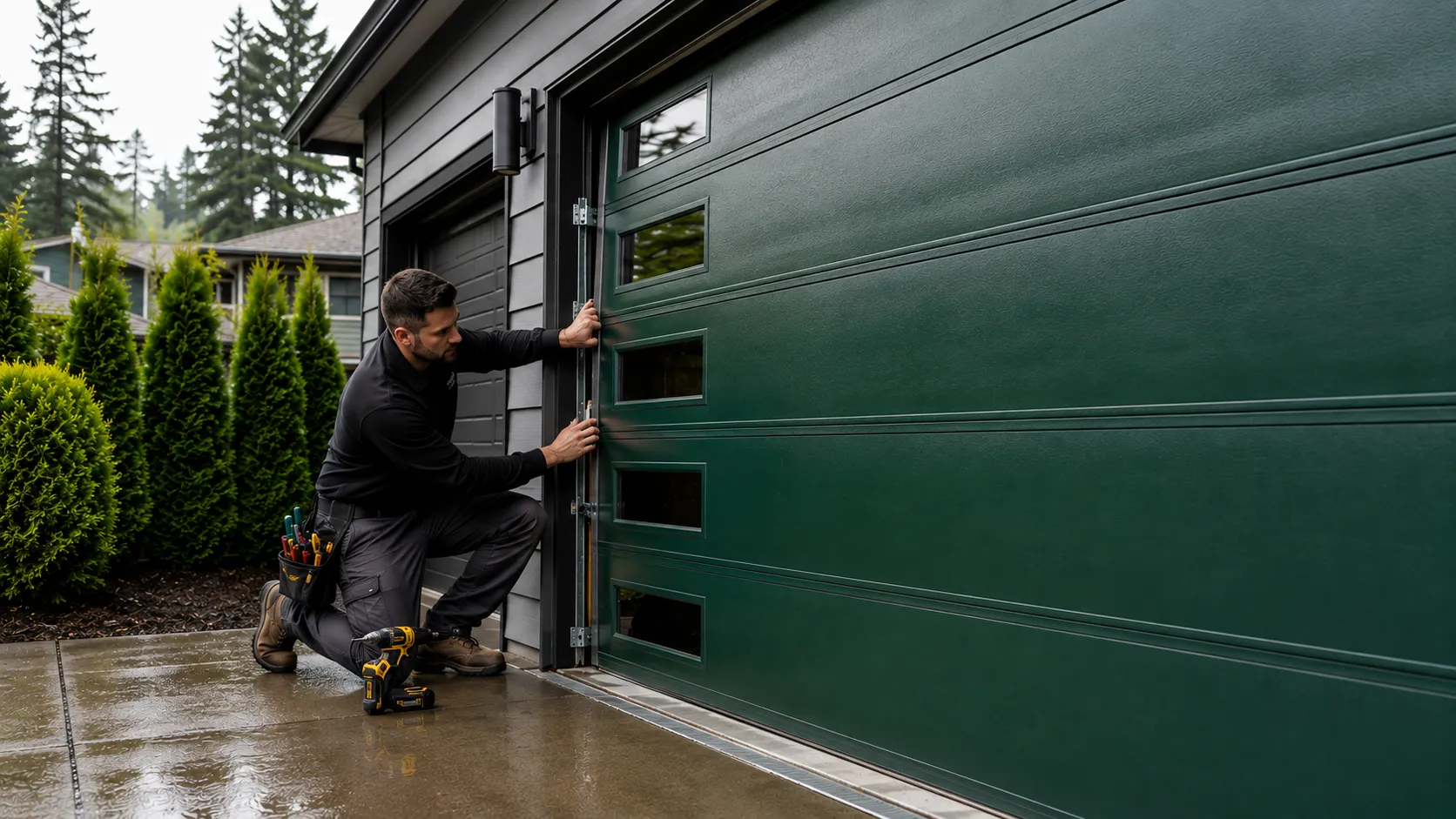 Garage door work on a home in Boone