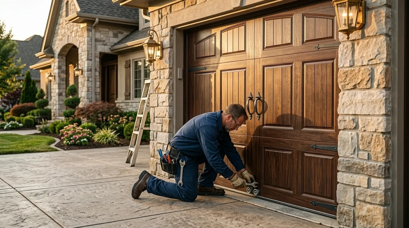 Off-Track Garage Doors in Blowing Rock's 1980s-Era Homes in Boone