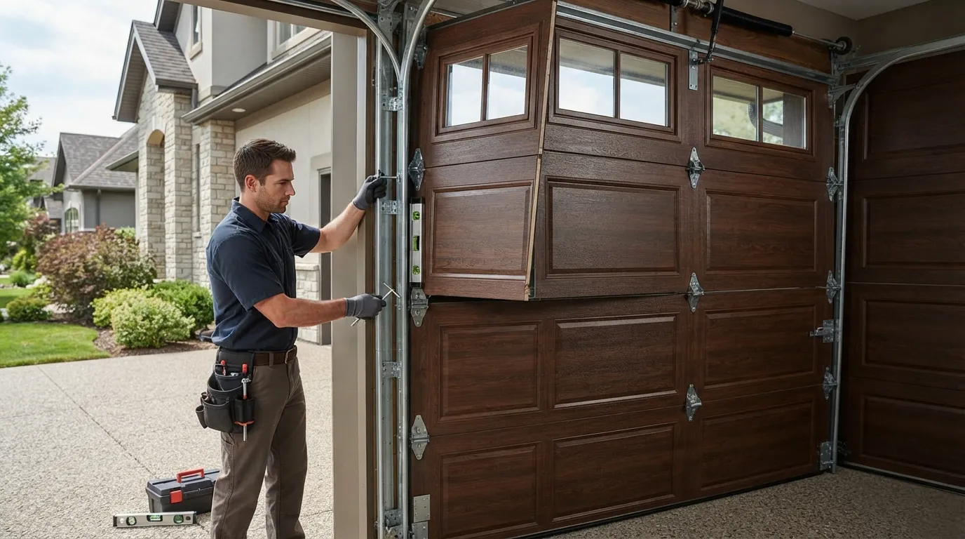 Panel Replacement for Blowing Rock's 1980s Garage Doors in Boone