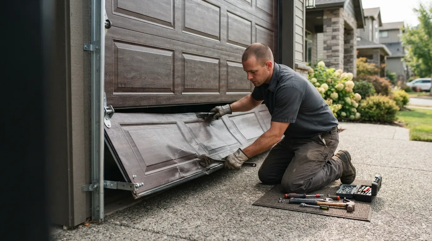 Panel Replacement for West Jefferson's Older Steel Doors in Boone